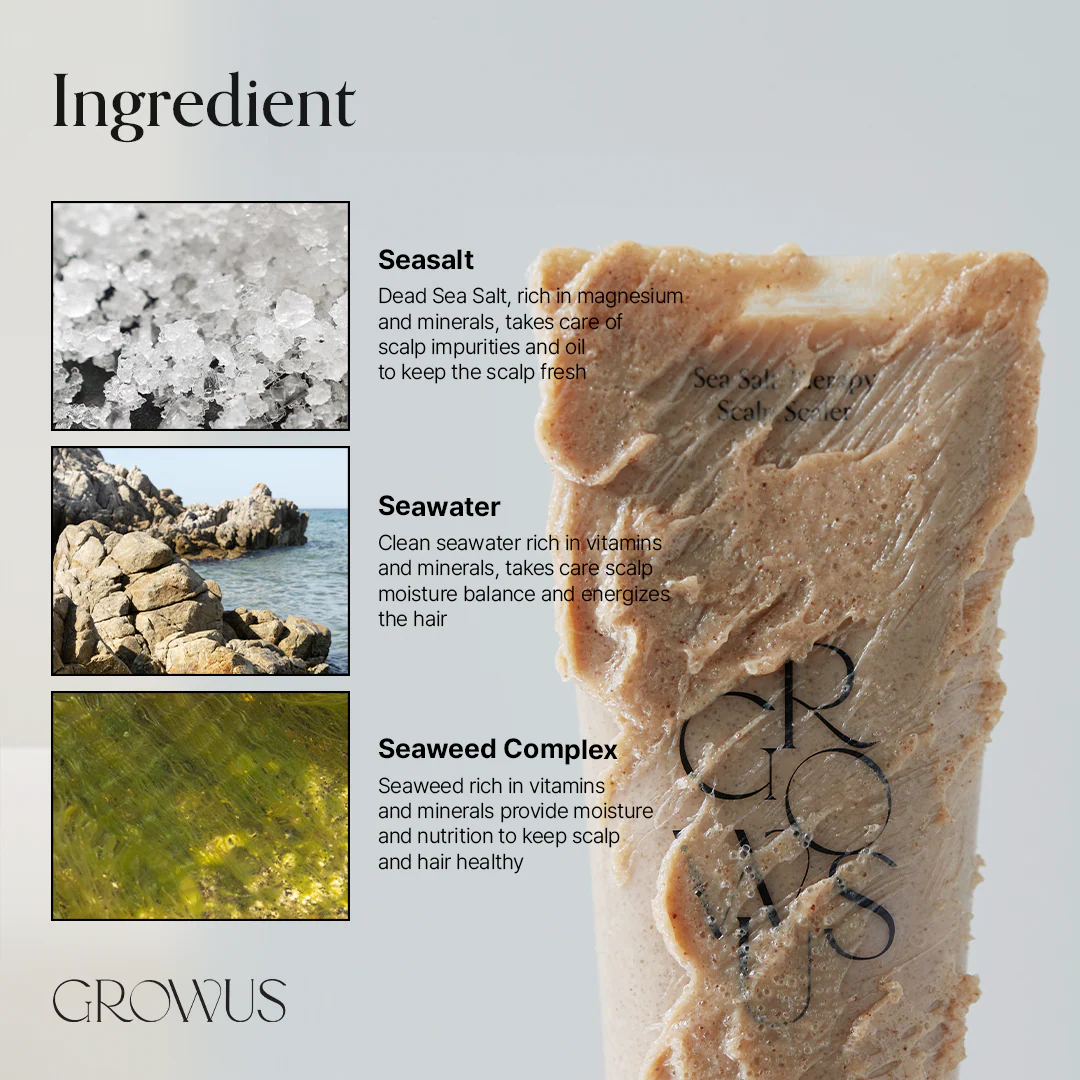 growus Sea Salt Therapy Scalp Scaler 500g - Image 3