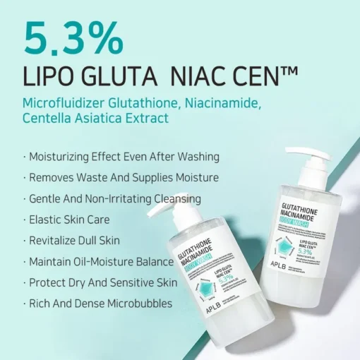 APLB Glutathione Niacinamide Body Wash - Image 3