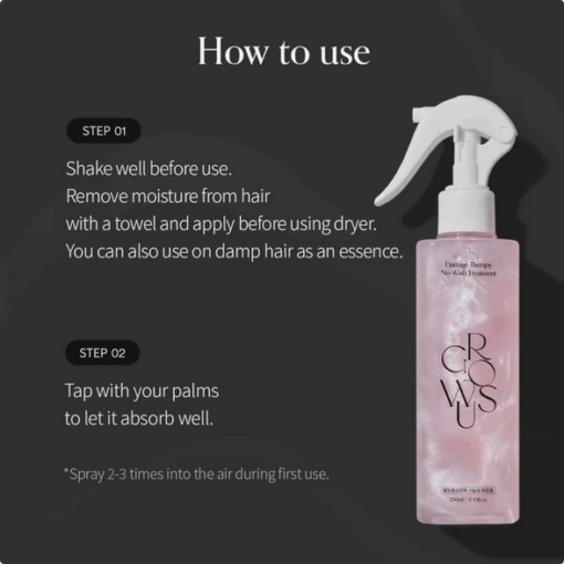 growus Damage Therapy Hair Cream Treatment 220mL - Image 5